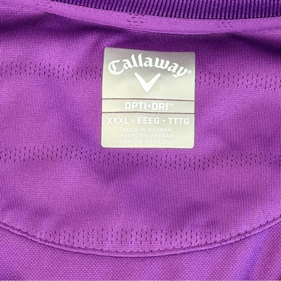 Callaway Women's Royal Purple Button Down Shirt XXL - Picture 3 of 4